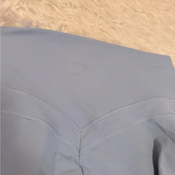 Gymshark Light Blue Bike Shorts - Picture 7 of 7